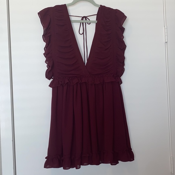 Storia Ruffle Mini Dress - Picture 2 of 9